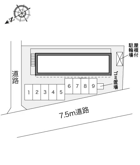 ★手数料０円★安城市今本町１丁目　月極駐車場（LP）